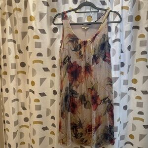 100% Silk Lined Sleeveless Dress. Made in Italy